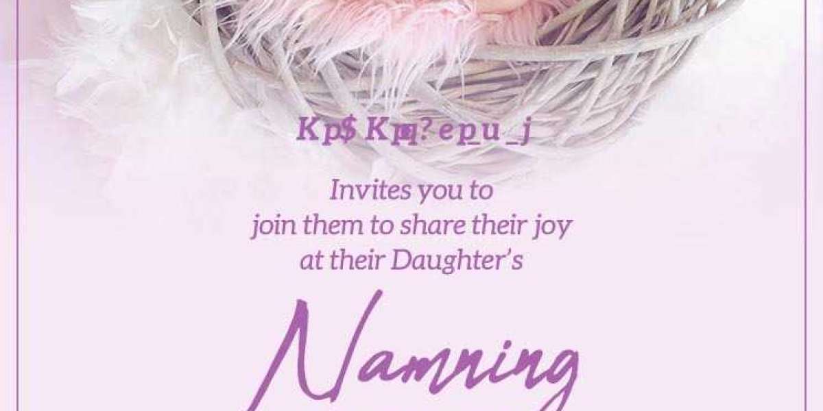 User Are you ready to witness the joyous occasion through the lens of the Naming Ceremony Invitation Card?