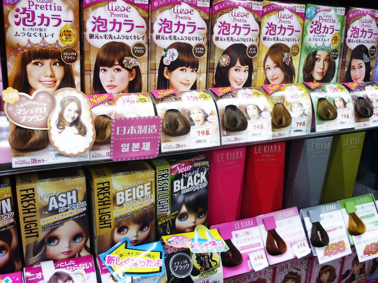 hair dye, beauty products, asia, japan, products, store, shop, shelf, hair dye, hair dye, hair dye, hair dye, hair dye, beauty products