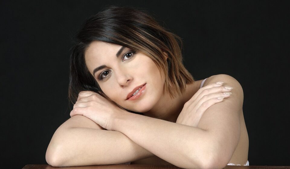 young woman, portrait, arms, crossed arms, brunette, woman, female, girl, face, makeup, cosmetics, modeling, pose, posing, studio photography, sitting, arms, woman, girl, face, face, face, face, face, cosmetics