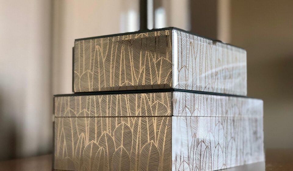 box, boxes, table, brown box
