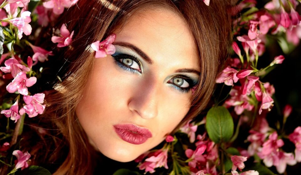 woman, beauty, flower background, flowers, face, nature, flower wallpaper, makeup, glamour, spring, beautiful, pretty, attractive, girl, female, beautiful flowers, pose, model, portrait