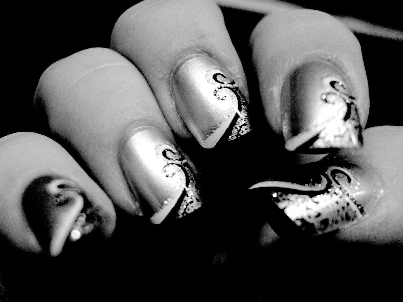 fake, nails, black, white, dramatic, fashion, gray fashion, fake, fake, nails, nails, nails, nails, nails